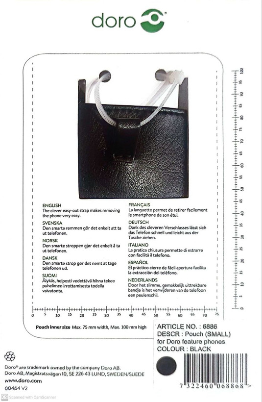 کیف چرمی گوشی موبایل DORO