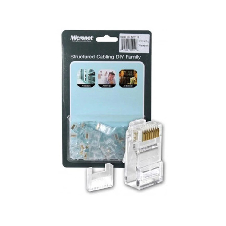 سوکت RJ45 CAT6 UTP میکرونت بسته ۲۰ عددی