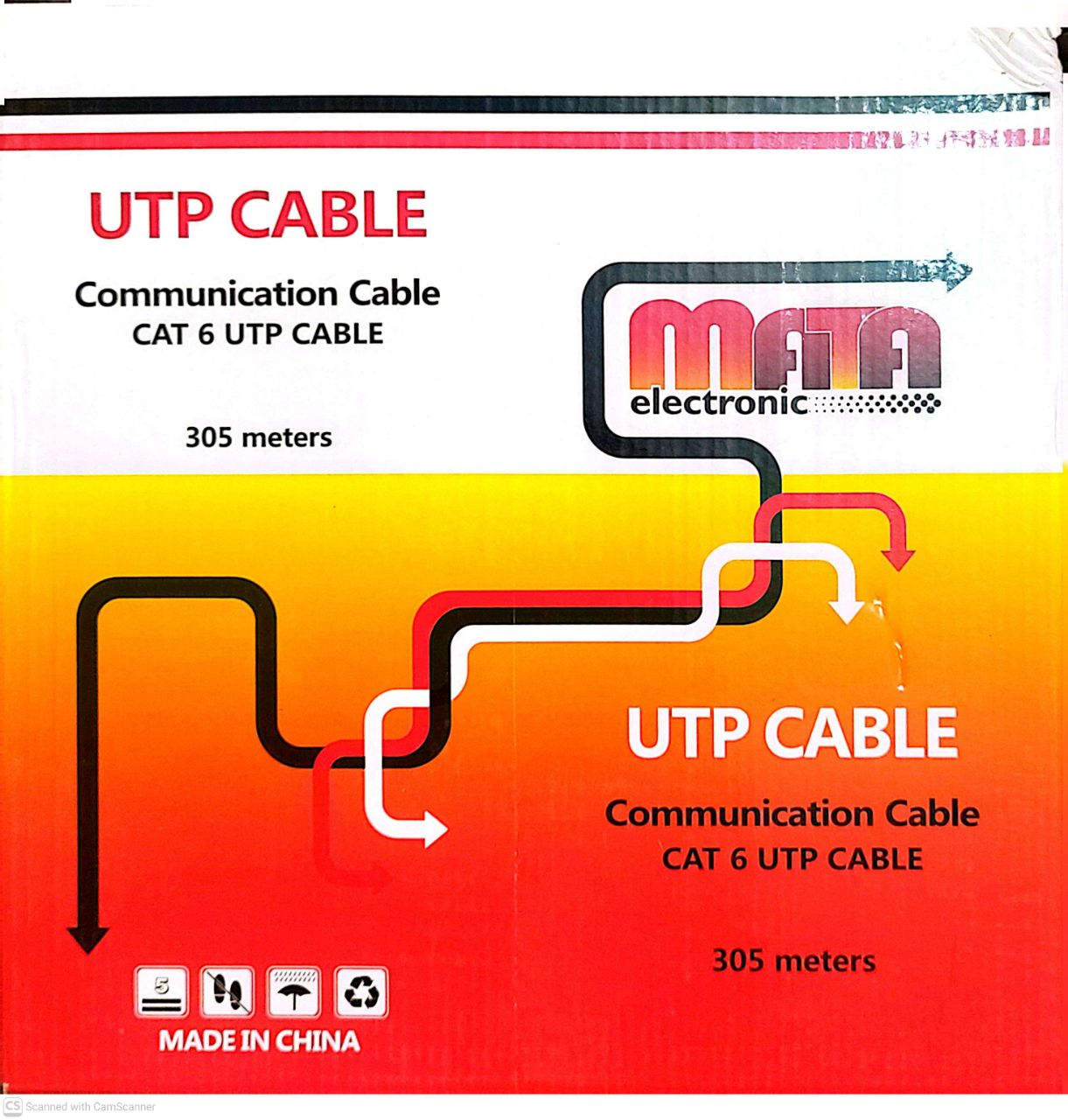 کابل شبکه ماتا MATA CAT6 UTP ساخت آلمان